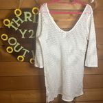 Kona Sol  Cotton Mesh Bathing Suit Coverup Flare Sleeve Dress Off Shoulder Beachy Photo 4