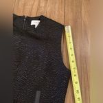 Carven black asymmetrical jaquered black sleeveless Shift Cocktail mini Dress 34 Size 4 Photo 8