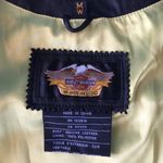 Harley Davidson Vintage Leather Full zip Vest In Black, M Photo 4