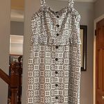 Ann Taylor Cute and Classic Tile Pattern Peplum Dress Sz 10 Photo 2