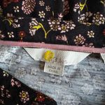 Boden Brown Floral Long Sleeve Smocked Mini Dress Ditsy Notch V Preppy Chic 8R Size 8 Photo 1