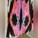 MEXX women’s black satin colorful tunic dress in size large Photo 7