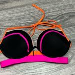 Victoria's Secret Victoria Secret Hottie Halter Bikini Top Swim Bra Hot Pink Orange Black Nude Tan Photo 2