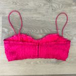 ZARA  Hot Pink Ruched Bralette Top - Size L Photo 6