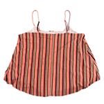 BCBGeneration  Striped Layered Tank Top in Orange/Multi, Size L​​ Photo 1