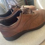 SAS Walk Easy Shoes Womens Sz 9.5M Oxford Suede Brown Tripad Lace Up Walking USA Photo 5