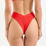 Oneone Jesse Red Cheeky Bikini Bottom Photo 1