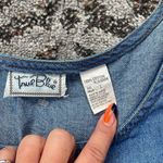 True Blue Vintage Denim Midi Button Down Dress Large Photo 1