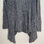 Covington | Petite Marled Gray Waterfall Front Cardigan | LP Photo 5