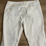 Cache  White Denim Stretch Cropped Jeans Size 14‎ Photo 7