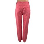 Diane Gilman  Women's Pink POlka Dot High Waist Straight Denim Jeans Pants Sz 4T Photo 1