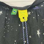 Farm Rio New Anthropologie Small Black, Blue Stars Asymmetrical Midi Skirt Photo 5