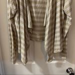 Tommy Bahama  Women’s Tan Striped Open Front Cardigan M Photo 3