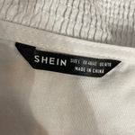 SheIn white Ruffle sleeves, v-neck Cropped top. Size Large. New with bag Photo 3