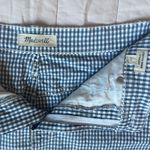Madewell  Stretch Straight Mini Skirt Blue Gingham: Raw-Hemmed Edition - 27 Photo 2