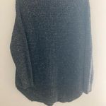 Free People Womens Sweater L Dylan Tweedy Cowl Neck Wool Blend Dark Grey Photo 9