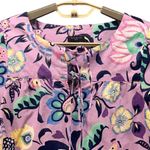 Talbots Womens Peasant Top Size Small Petite Peasant Bloomcore Floral Boho Artsy Photo 3