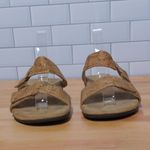 Vionic  Tan Camila Slide Sandals Cork Double Strap - Size 8 Photo 6