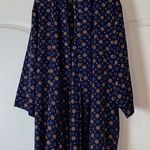 2 PIECE VINTAGE NORDSTROM NAVY GEOMETRIC SLEEP SET Blue Size M Photo 0