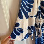 Blue and White Patterned Maxi Romper Size L Photo 3