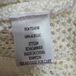 Almost Famous Almost Famous Sheer Crochet Open Back Beach Swim Cover Maxi Dress Cream Medium Photo 11