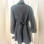 Vince Camuto Charcoal Belted Trench Coat Photo 1