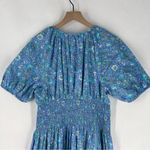 J.Crew Provence Smocked Waist Midi Dress in Marigold Blooms Cotton Poplin XL Photo 7