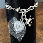 Initial Q Bracelet With Horse Charm Silver Photo 0