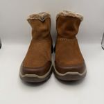 Skechers Women's SN49475 Brown Leather 6" Ankle Boots Faux Fur Size 7.5 Photo 2