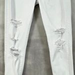 Abercrombie & Fitch Abercrombie Womens White Distressed‎ Skinny Jeans Size 26R Signature Collection Photo 2