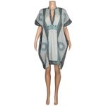 EMERSON FRY Short Caftan, Cerulean Organic, OS Blue Size undefined Photo 9