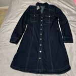 INC International Concepts Blue Jean Midi Dress Elegant Design Size 14 Photo 0