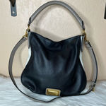 Marc by Marc Jacobs  Two Toned Pebbled Hobo Shoulder Bag with Crossbody Strap Photo 0
