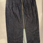 Urban Renewal midi denim skirt dark wash size small long zipper in back Photo 3