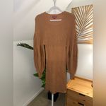 STAUD  Marylebone Knit Sweater Dress in Camel Medium‎ Photo 1