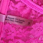 Rue 21 Tarea  Medium Juniors Sequin Lace Hot Pink Bandeau Bra Top Photo 7