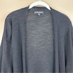 Banana Republic  Black Open Front Duster Cardigan Sweater Linen Blend XL Photo 1