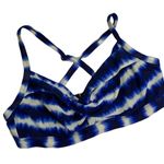 Athleta  Blue Tie Dye Del Mar Bikini Top Size 36 B/C or W-541 Medium Photo 1
