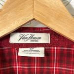 Van Heusen -Red and White Plaid Long Sleeve Button Down Shirt EUC Photo 1