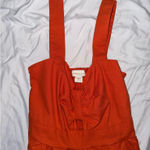 TJ Maxx  Orange Cropped Romper XS Photo 2