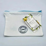 Mashallah Canvas Zipper Pencil Bag Makeup Bag Pouch Bag Handmade NWT White Photo 1