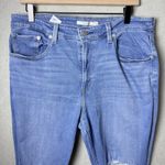 Levi's 726 Flare Distressed Light Wash Jeans Stretch Women’s Size 33x32 Photo 3