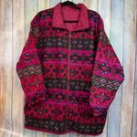Westbound Sport Reversible Jacket Large Aztec Southwest Vintage 80's Long Coat Photo 7