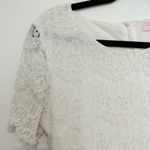 Pink Lily  Boutique White Lace Short mini Dress size large Photo 2