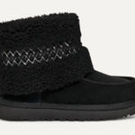 UGG  Mini Braid Cuff Boots Black Photo 0