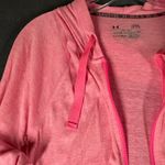 Under Armour  Womens L Hot‎ Pink Charged Cotton Blend Long Sleeve Full Zip Photo 4
