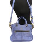 orYANY Leather Satchel Bag Periwinkle Braided Tassel Crossbody Tote Quiet Luxury Blue Photo 1