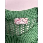 Free People  Crew Crochet Poncho In Island Green. One Size Photo 4