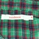 Sundance  green casual plaid button down flannel shirt Photo 6