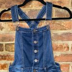 EnJean Dark Wash Blue Denim Distressed Shortalls Women's Size Small Photo 1